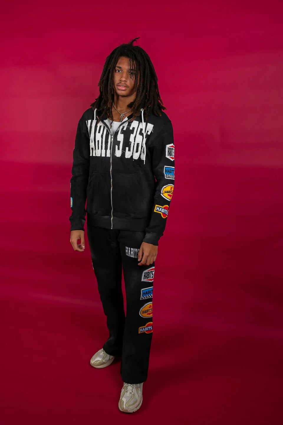 LIMITED EDITION: Appliqué Hoodie Black